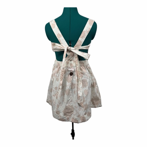 Free People Meet Me In Maui Mini Dress Floral Back Tie Boho - Picture 5 of 10